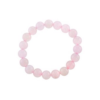 Main and Sterling 10 mm Gemstone Bead Bracelet