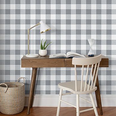 NextWall Picnic Plaid Peel and Stick Wallpaper
