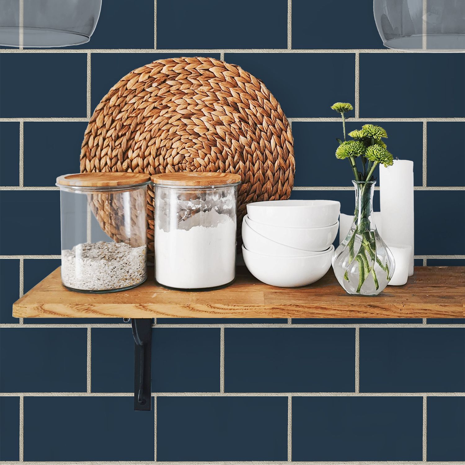 NextWall Retro Tile Peel Stick Wallpaper   5945787 ALT