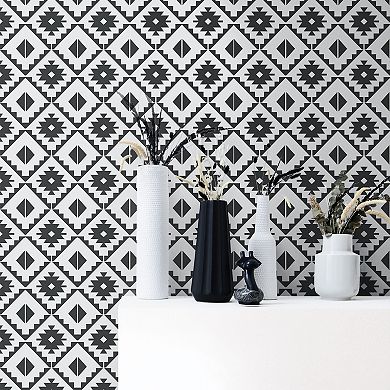 NextWall Southwest Tile Peel and Stick Wallpaper