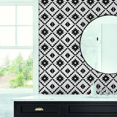 NextWall Southwest Tile Peel and Stick Wallpaper