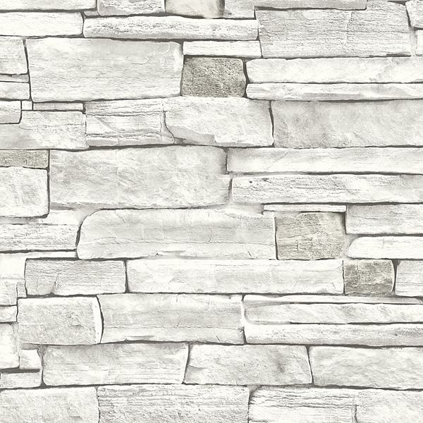 NextWall Stacked Stone Peel & Stick Wallpaper