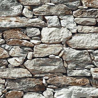 NextWall Stone Wall Peel and Stick Wallpaper