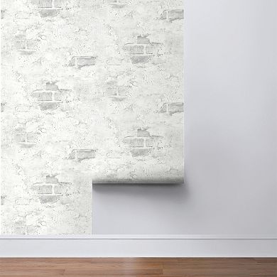 NextWall Stuccoed Brick Peel & Stick Wallpaper