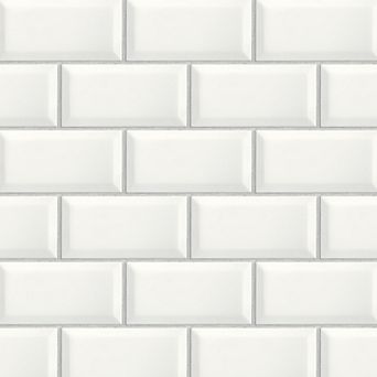 NextWall Subway Tile Peel & Stick Wallpaper