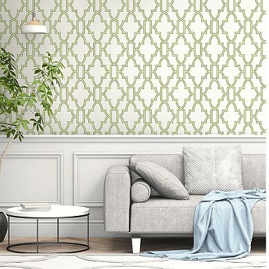 NextWall Tile Trellis Peel and Stick Wallpaper