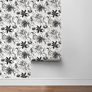 NextWall Tropical Garden Peel & Stick Wallpaper