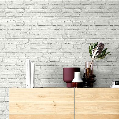 NextWall Vintage Brick Peel and Stick Wallpaper