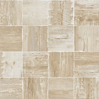 NextWall Wood Block Peel and Stick Wallpaper
