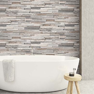 NextWall Wood Plank Peel and Stick Wallpaper