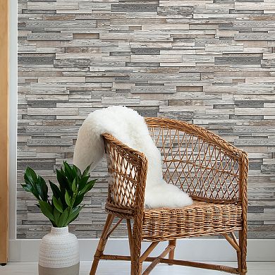 NextWall Wood Plank Peel and Stick Wallpaper