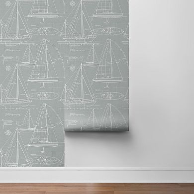 NextWall Yacht Club Peel and Stick Wallpaper