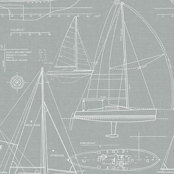 NextWall Yacht Club Peel and Stick Wallpaper