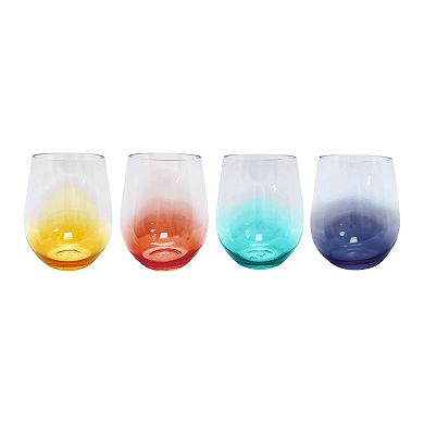 Food Network™ 4-pc. Ombre Acrylic Stemless Wine Glasses