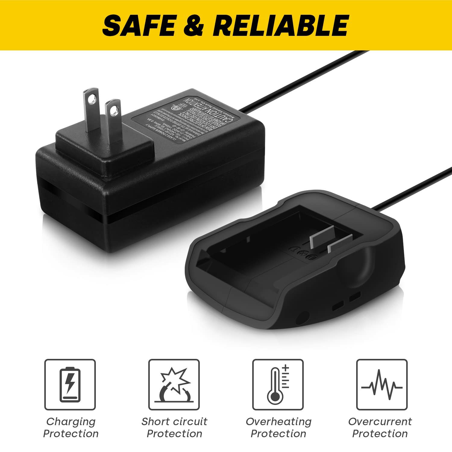 Enventor 20V 2.0Ah Lithium Ion Replacement Battery - With LED Power Indicator For 20V Cordless Tools