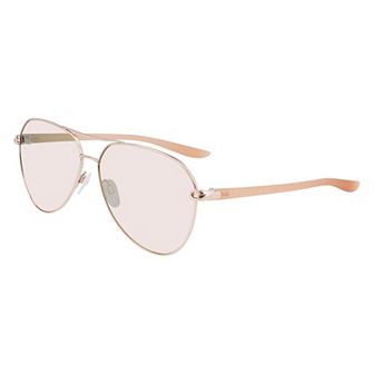 Women's Nike 61mm City Aviator Mirrored Sunglasses