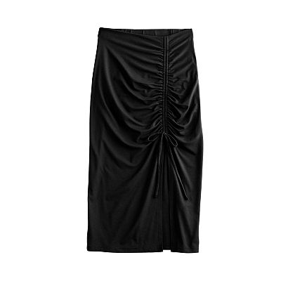 Juniors SO Cinch Tie Midi Skirt