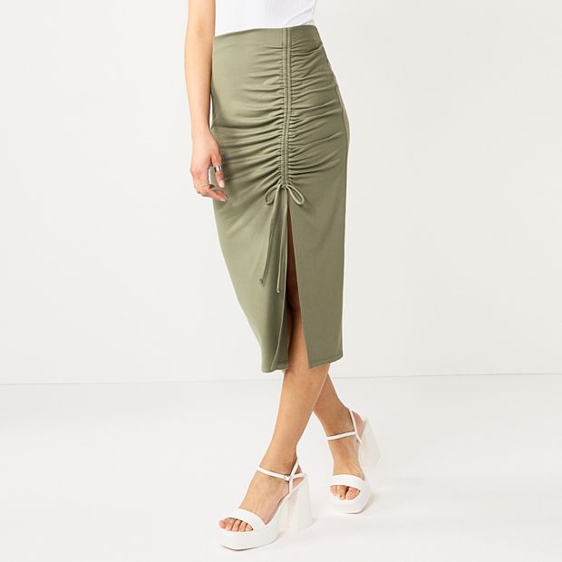 Khaki top skirt kohls