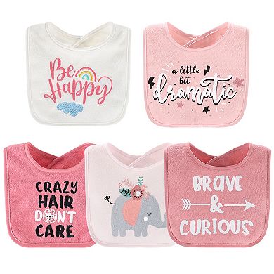 The Peanutshell 10-Pack Wild Child Terry Cloth Baby Feeding Bibs