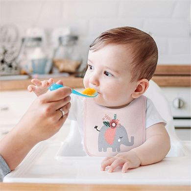 The Peanutshell 10-Pack Wild Child Terry Cloth Baby Feeding Bibs