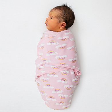 The Peanutshell 3-Pack Rainbow Unicorn Swaddles