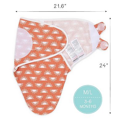 The Peanutshell 3-Pack Desert Safari Baby Swaddles
