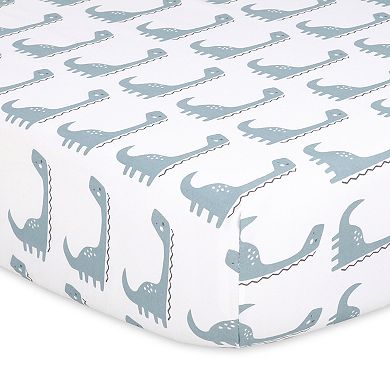 The Peanutshell 4-Pack Dinosaur Fitted Crib Sheets