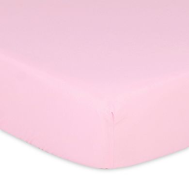 The Peanutshell 4-Pack Pink Butterfly Fitted Crib Sheets