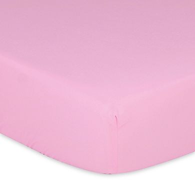 The Peanutshell 4-Pack Pink Butterfly Fitted Crib Sheets