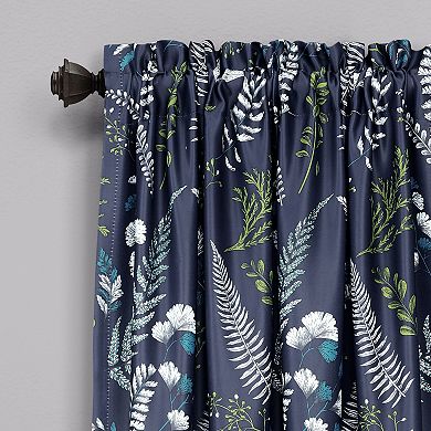 Lush Decor Devonia Set of 2 Allover Light Filtering Window Curtain Panels