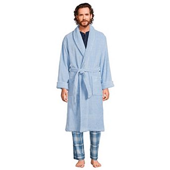 Big & Tall Lands' End Calf-Length Turkish Terry Robe