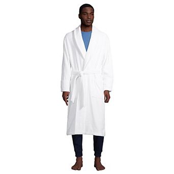 Big & Tall Lands' End Calf-Length Turkish Terry Robe