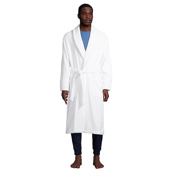 Big & Tall Lands' End CalfLength Turkish Terry Robe