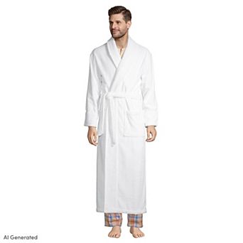 Big & Tall Lands' End Full-Length Turkish Terry Robe