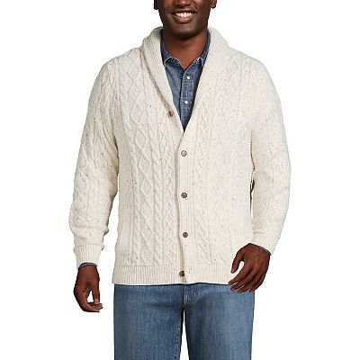 Big and tall shawl collar cardigan best sale