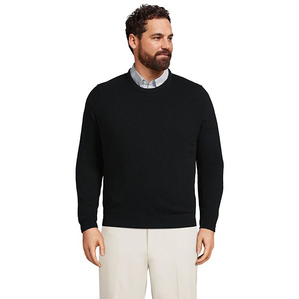 Big & Tall Lands' End Fine Gauge Cashmere Sweater