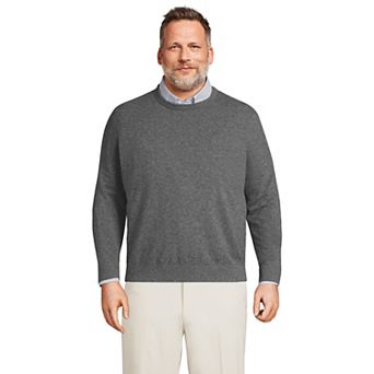 Big & Tall Lands' End Fine Gauge Cashmere Sweater