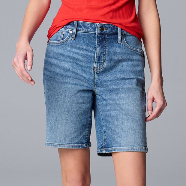 Women's Simply Vera Vera Wang High-Rise Bermuda Shorts