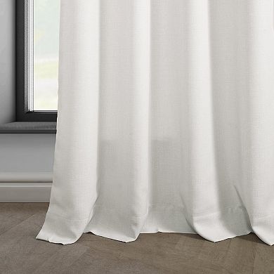 EFF Italian Faux Linen Room Darkening Grommet Window Curtain Panel