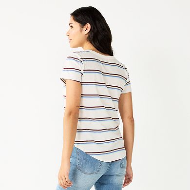 Juniors' SO® Short Sleeve Crewneck Tee