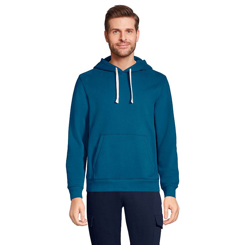 Big & Tall Lands End Serious Sweats Pullover Hoodie, Mens, Size: Large Ta