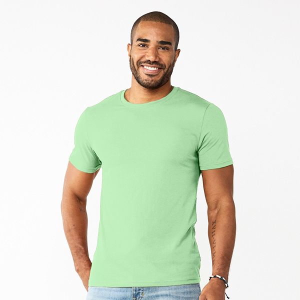Men's Sonoma Goods For Life® Supersoft Crewneck Tee Light Green (XL