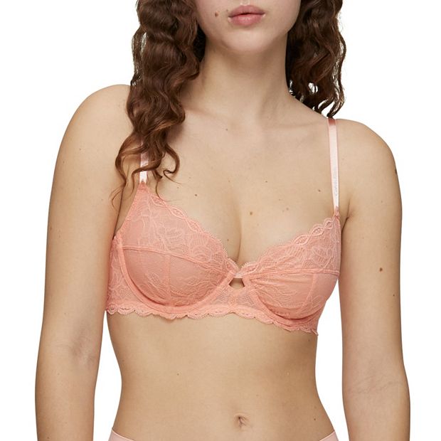 Calvin Klein Women's Seductive Comfort Unlined Lace Bra 