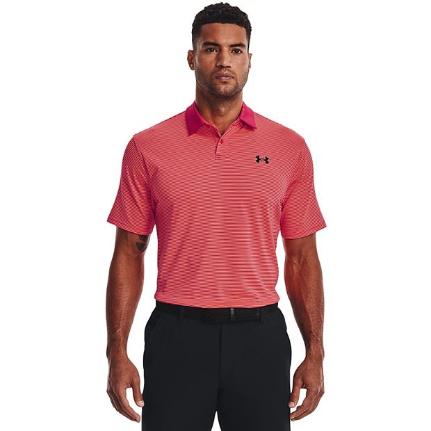 Under armour striped golf on sale shirts