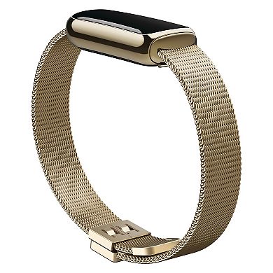 Fitbit Stainless Steel Mesh Accessory Band for Fitbit Luxe - Platinum