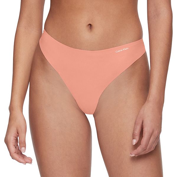 Calvin Klein Women's Invisibles Thong Panty, Assorted Colors