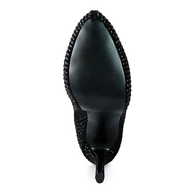 London Rag Nebula Diamante Women's Knee-High Boots