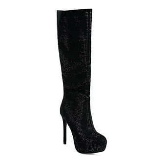 London Rag Nebula Diamante Women's Knee-High Boots