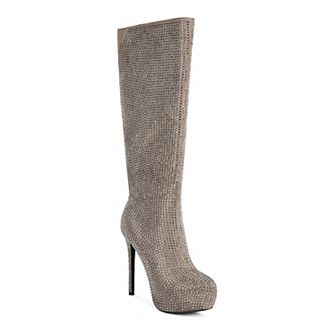 London Rag Nebula Diamante Women's Knee-High Boots