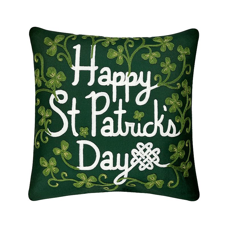 Celebrate Together St. Patricks Day Happy St. Patricks Day Throw Pillow, 